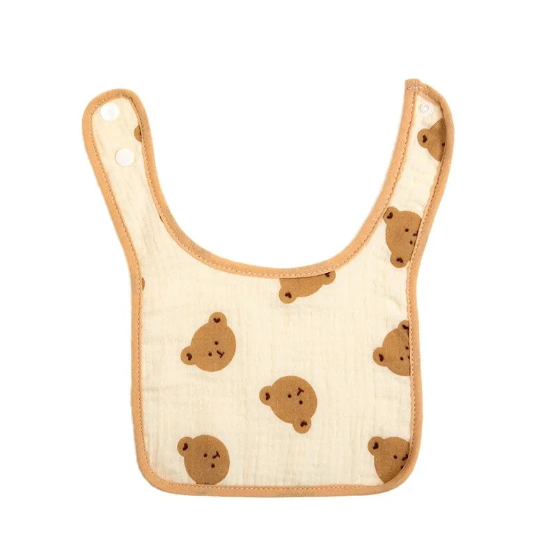 

Cotton Baby Bibs U-shaped Cute Cotton Saliva Towel Newborn Burp Cloths Scarf for Boy Girl Feeding Drool Bib Baby Accessories