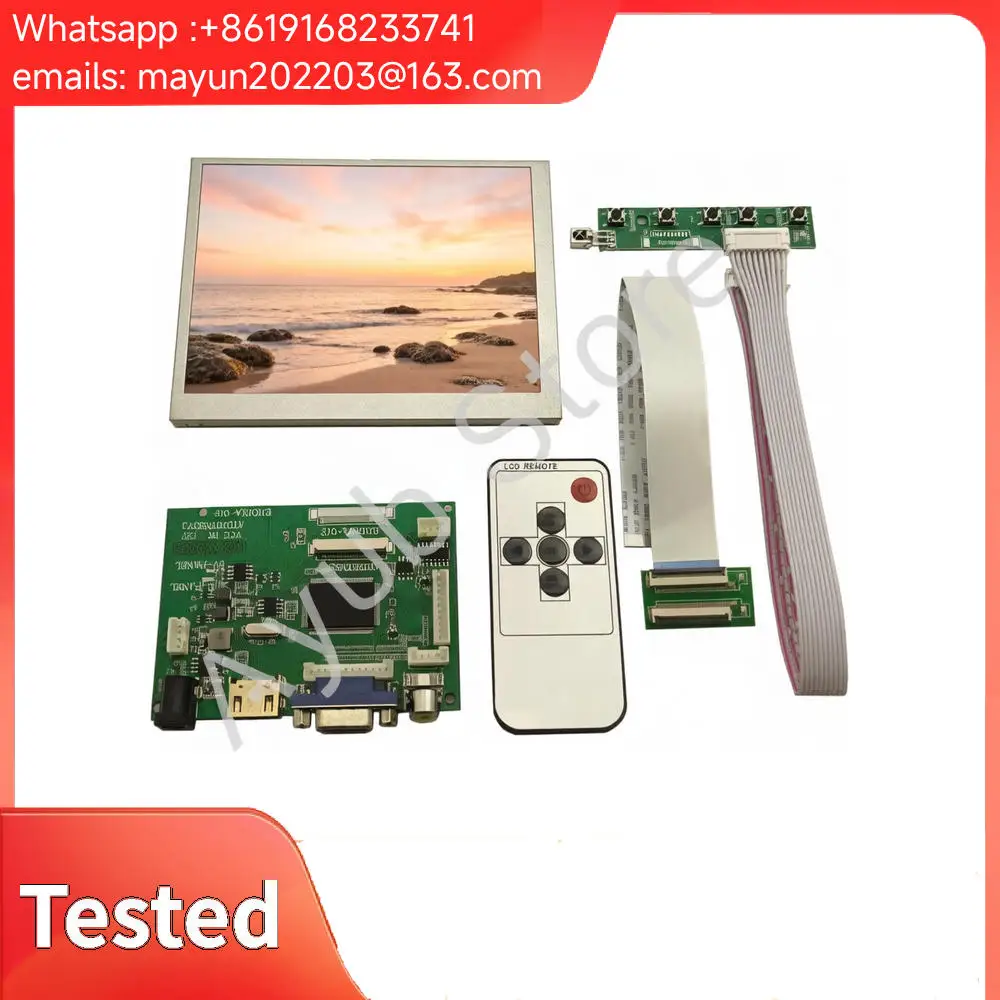 5.6 640×480 LCD AT056TN53 V1 HDMI VGA 2AV Driver Board car display