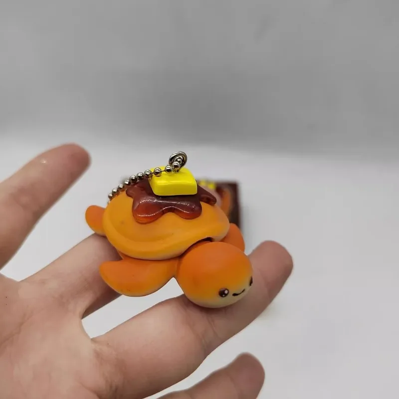 Qualia Japan Gashapon Figure Anime Cute Manta Ray Turtle Shark Marine Animal Pancake Keychian Action Figurine Capsule Toys Gift