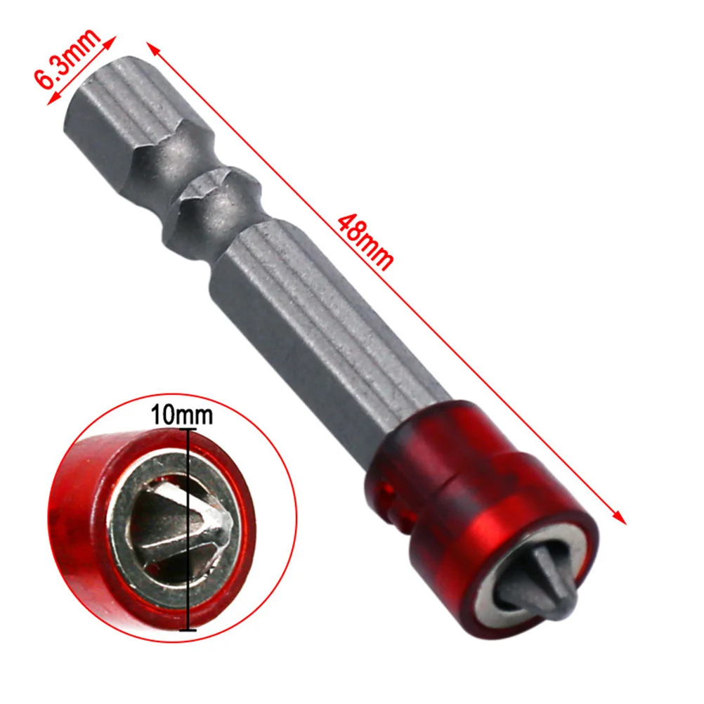 

4Pcs Magnetic Cross Screwdriver Bits Anti-Slip Durable Steel High Precision Long Driver Bits for Electric Drills