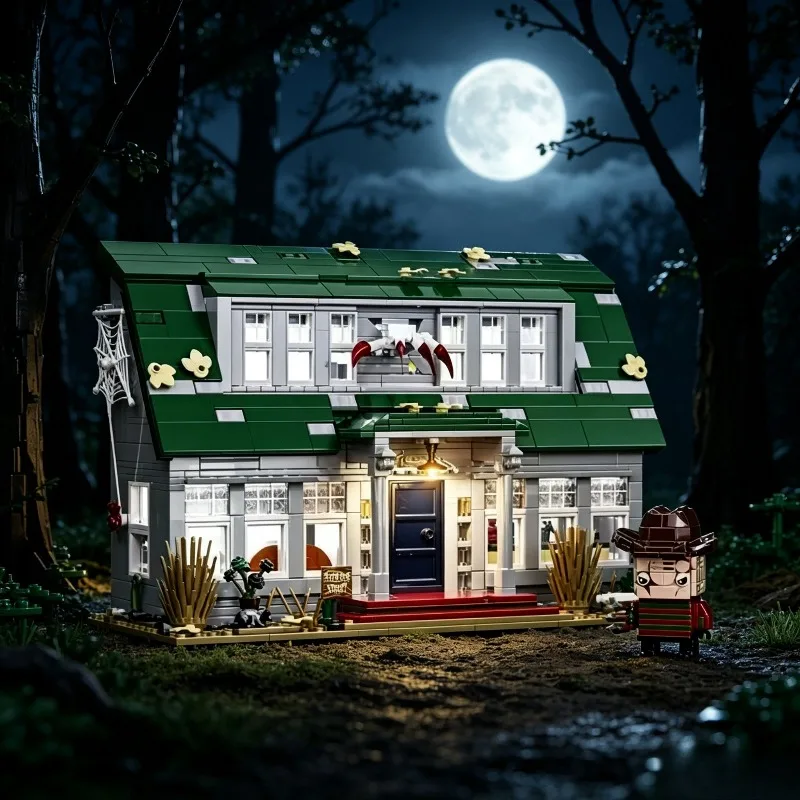 

Freddy's House Villa Architecture Building Blocks Toy MOC Simulated Cottage Model Bricks Toys Home Decor Boys Festival Gifts