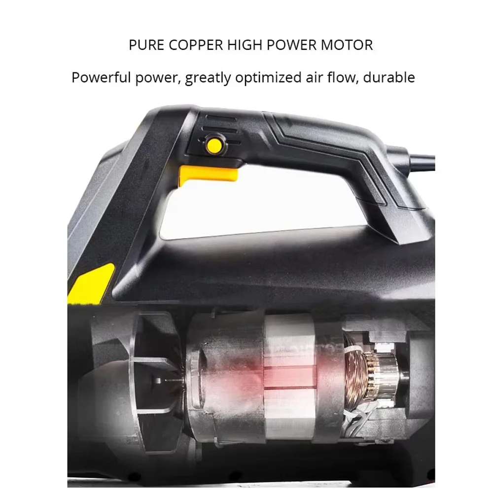 강풍 터빈 진공 멀처 전기 잎 송풍기, 마당 청소, 눈 날리기용 경량 송풍기, 3500W, 220V