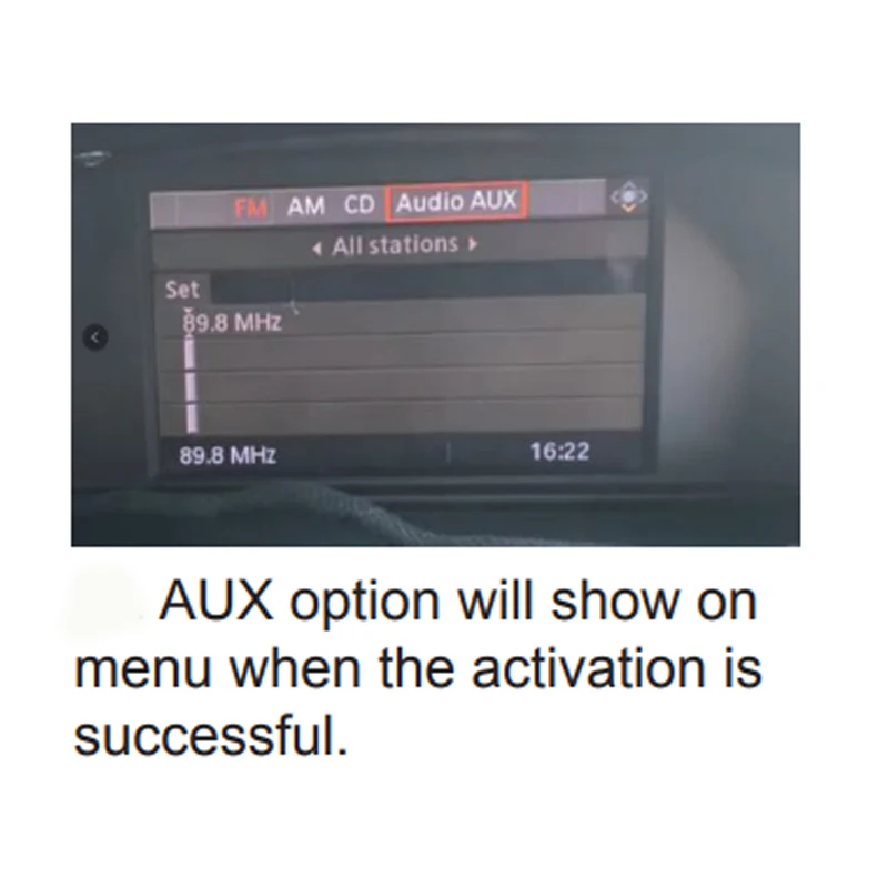 For BMW Auxiliary Adapter Car Radio Activator for E60 E61 E63 E64 CCC 2003-2010 Model Years
