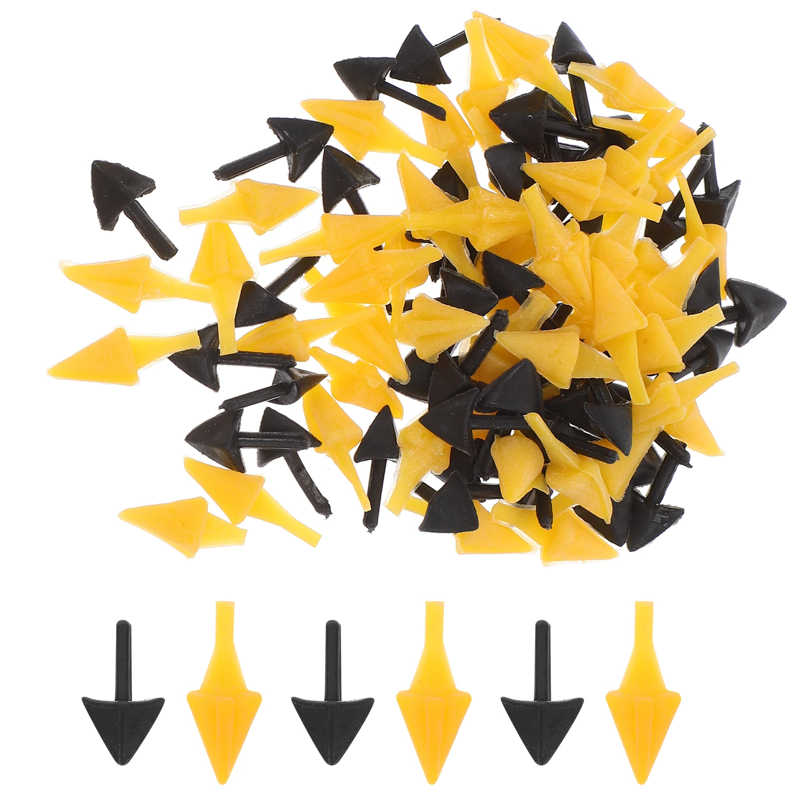 

100pcs Bird Beak Accessories for Diy Crafts Plastic Animal Mouth Decor Chick Supplies Toy Materials Crafting Parts