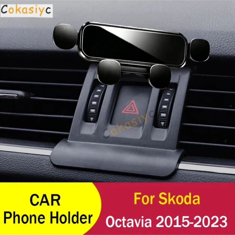 Schwerkraft-Auto-Handyhalterung für Skoda Octavia 2015-2023, Auto-Handyhalterung, Zubehör, universelle Autohalterung