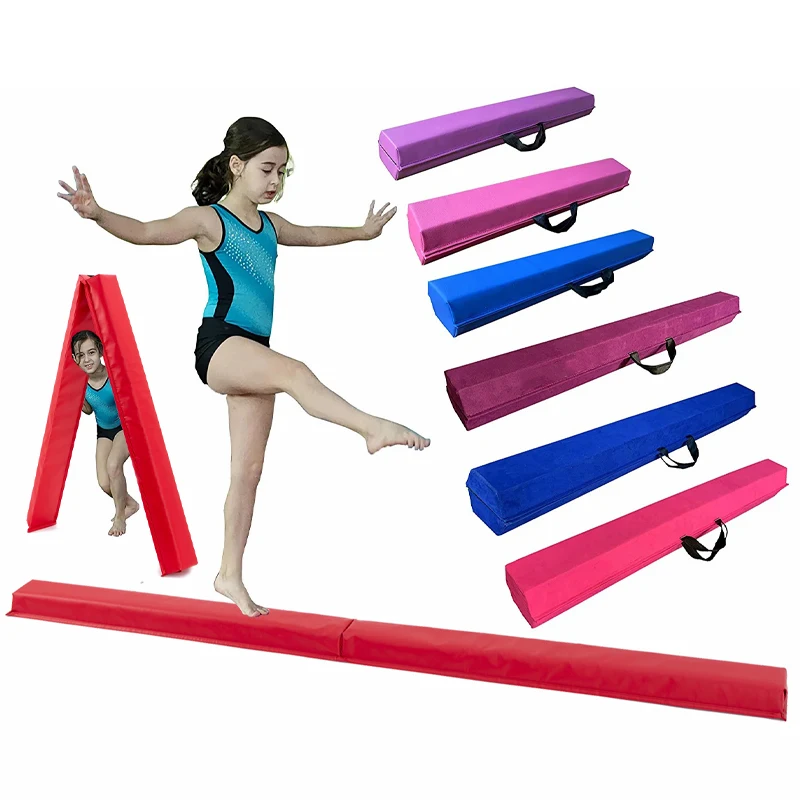 

High Quality 9FT PVC Cover Children Gymnastics Equipment Foldable Fitness Balance Beam for Sale