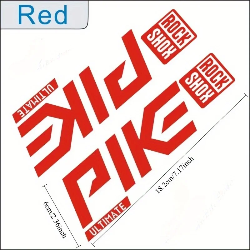 PIK ROCKSHOX Adesivo de garfo MTB à prova d'água resistente a UV decalque de vinil para suspensão de mountain bike decoração personalizada