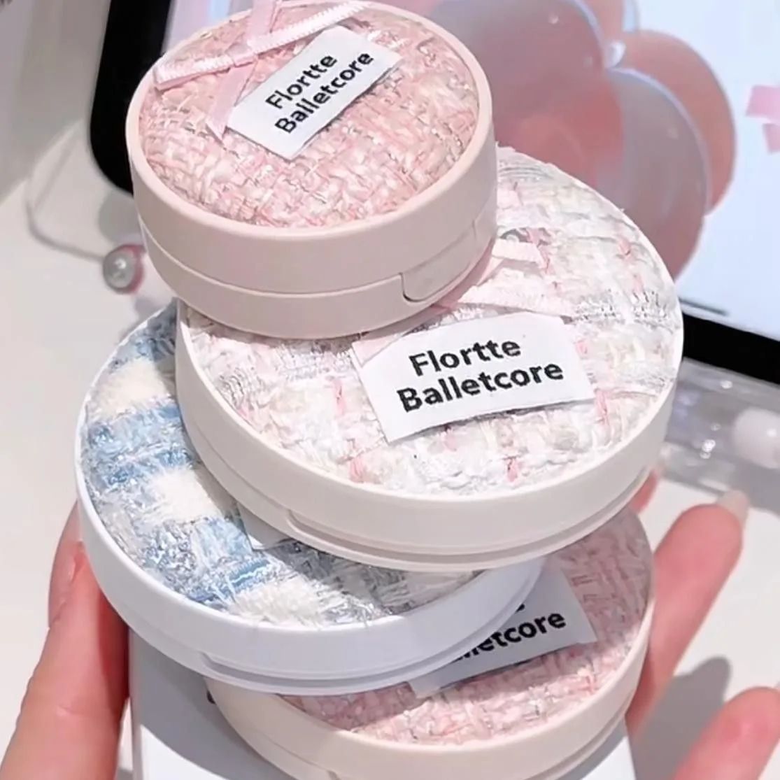 FLORTTE Base De Maquillaje Ballet suave Base líquida vegana cojín De aire BB CC crema Control De aceite y Base De Maquillaje