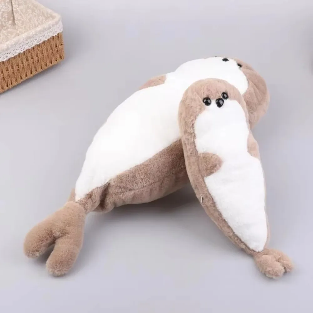 Animal Seal Seal Plush Doll Cartoon Kawaii Sea Creature Stuffed Animal Cute Brown Seal Seal Plush Pillow Gift for Kids