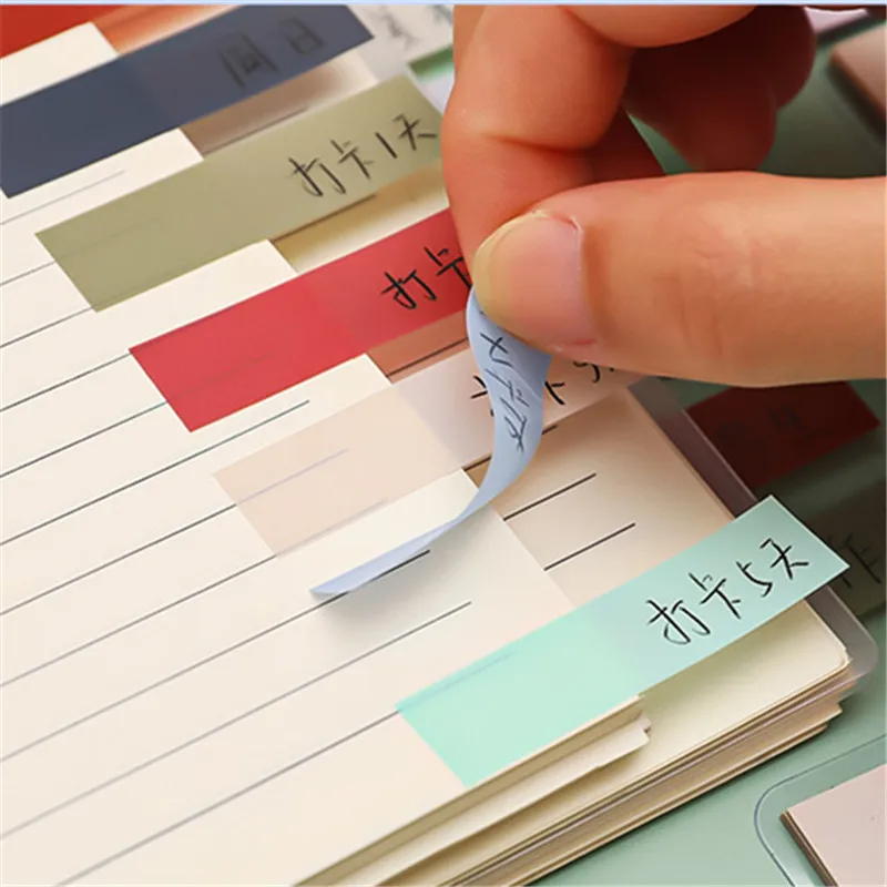 15 Types Color  Self Adhesive Memo Pad Sticky Notes Bookmark Point It Marker Memo Sticker Paper Office School Supplies