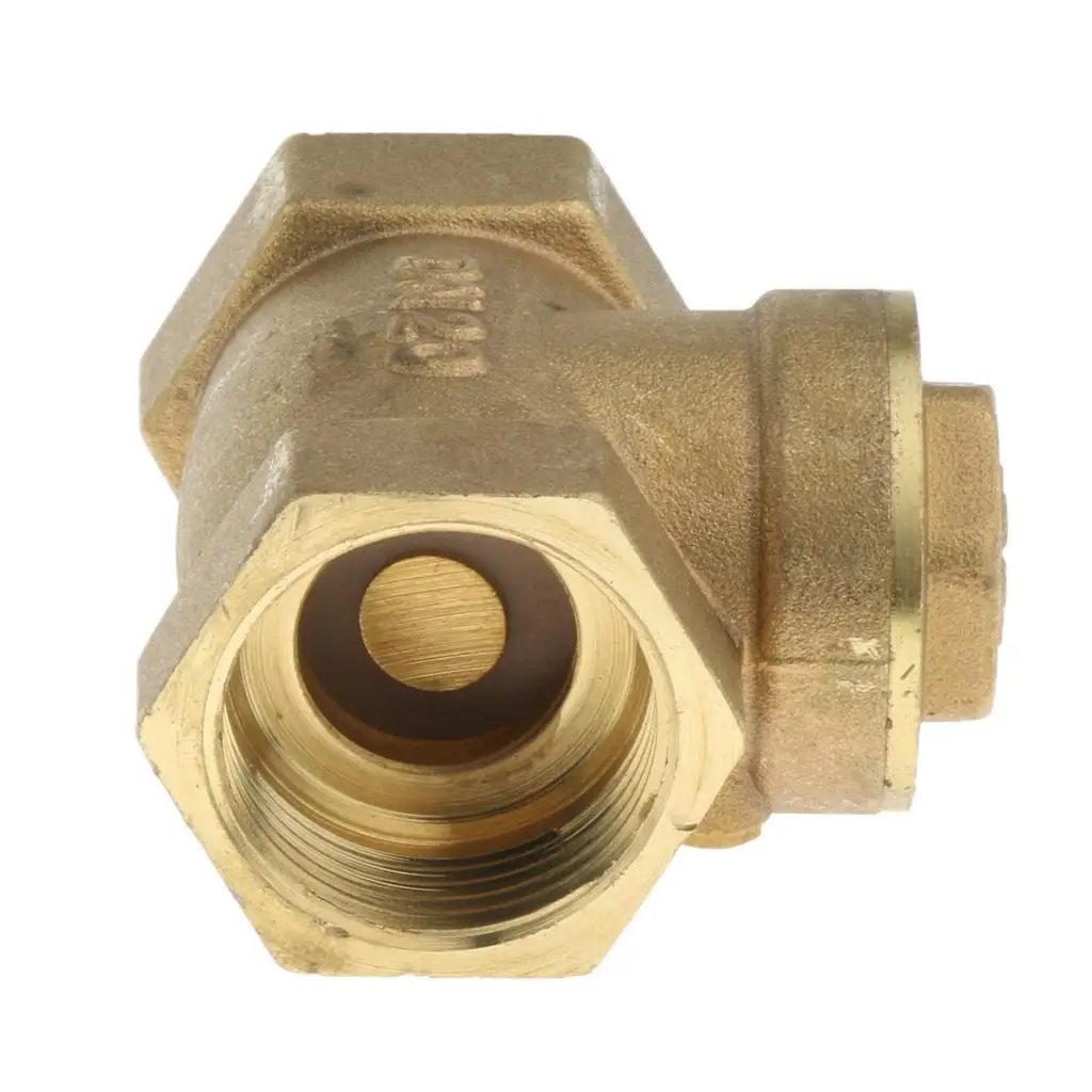 Copper Material Non Return Fuel Check Valve 3 4 Inch Brass Thread Insert for Petroleum Chemical Usage