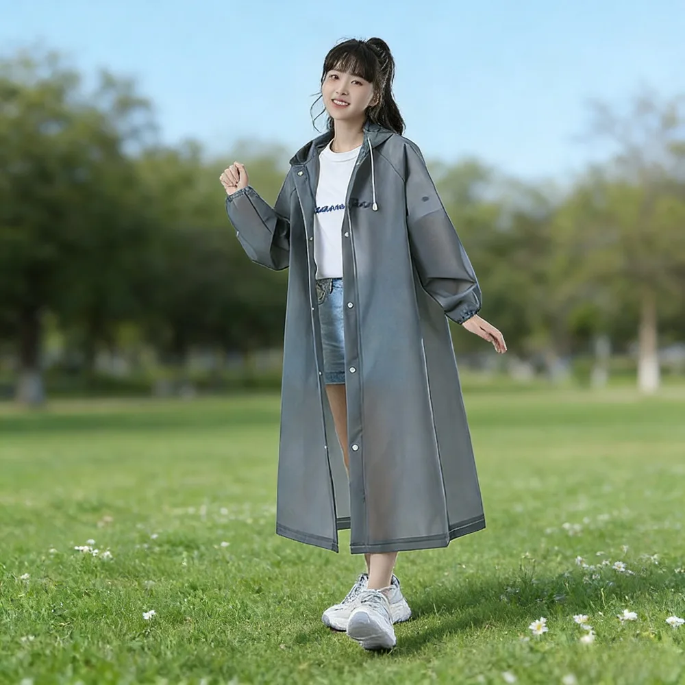 Poncho de lluvia desechable portátil, impermeable transparente para adultos y niños, uso en viajes al aire libre