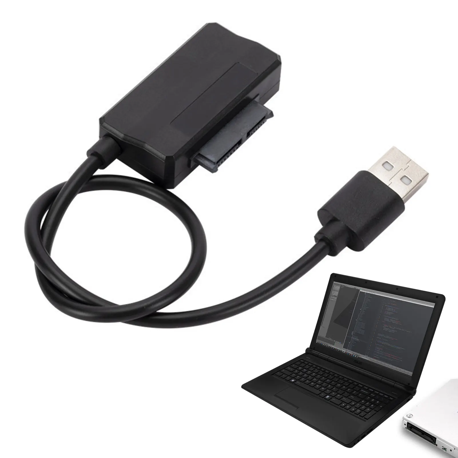 

Optical Drive Adapter Cable HDD SSD Adapter Converter Cable Realize The Linkage Between Computer And CD-ROM Drive Storage