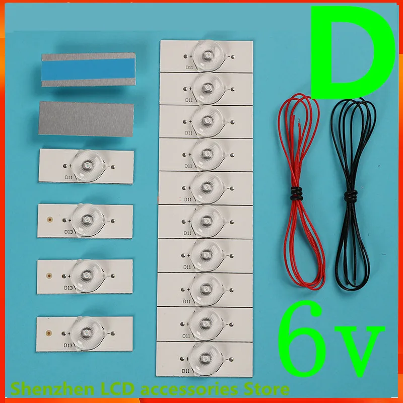 100%NEW high quality 3v  6v  SMD Lamp Beads with Optical Lens Fliter for  LED TV Repair UA32F4088AR/J 2013SVS32H 9 REV1.8 130103