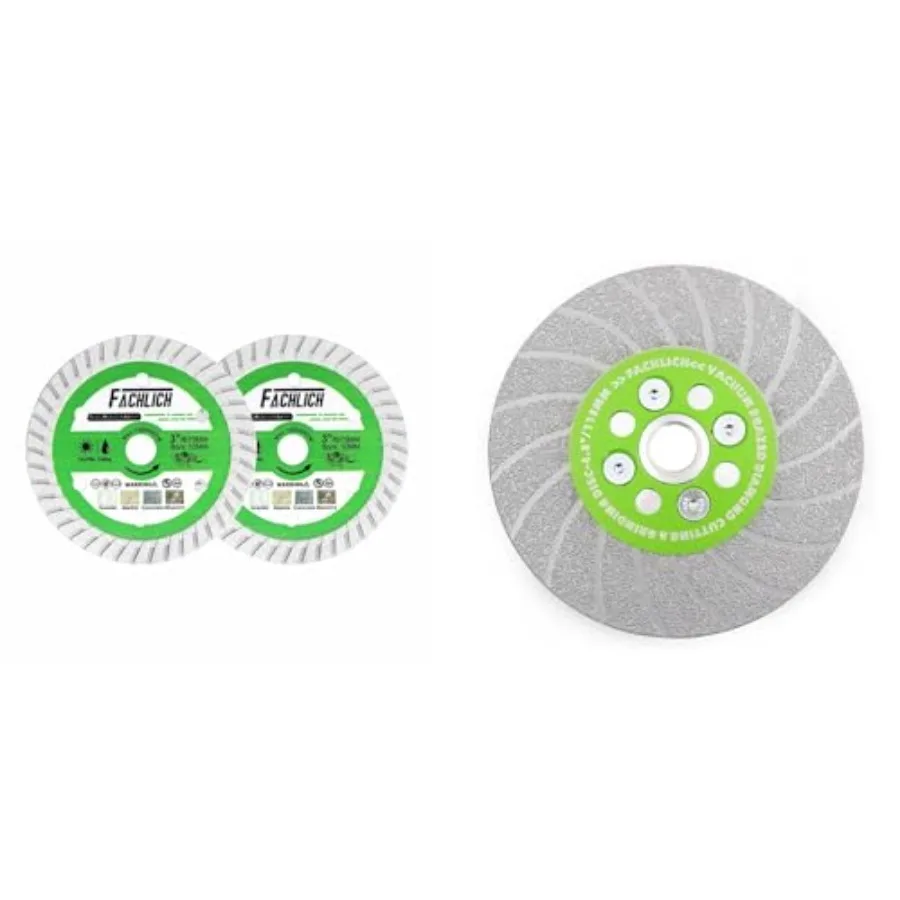 

Алмазный диск 3 дюйма - отрезной круг для бетона, диск для резки гранита 2 шт. 75 мм и диск для резки и шлифовки керамики 4-1/2 дюйма, алмазный G-образный диск