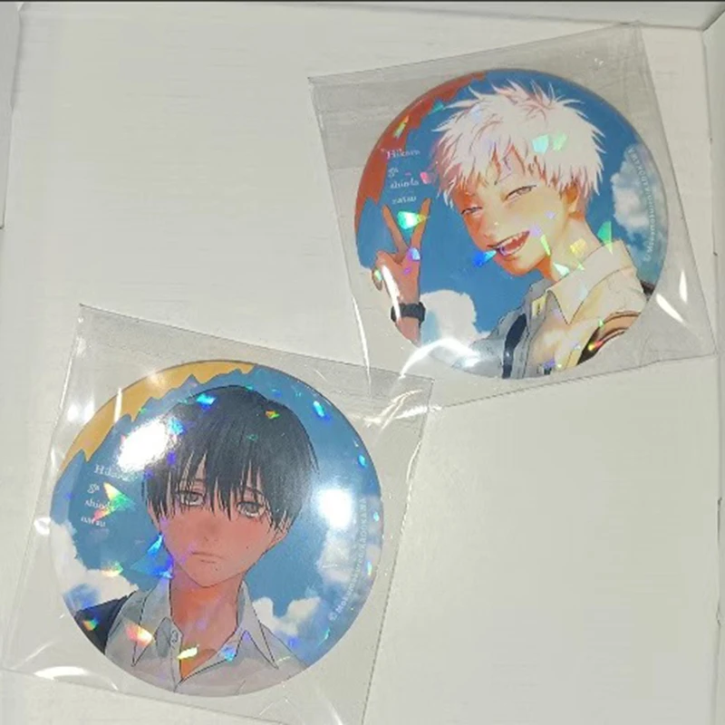 Gorący 58mm Anime The Summer Hikaru Died Tsujinaka Yoshinori Strój Cosplay Odznaka Przypinka Szczelek z Blachy Broszka Rekwizyt Prezent na Boże Narodzenie