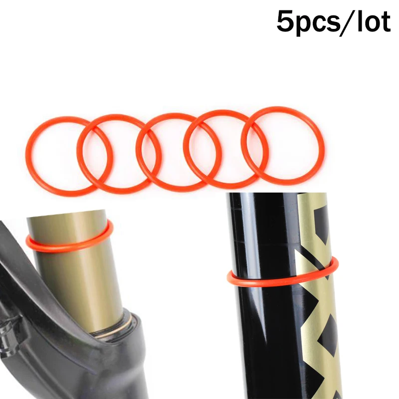 5PCS Bicycle Shock Absorber Front Fork Sealed O-ring MTB Suspension Fork Stroke Circle Cycling Mountain Bike Parts 32/34/35/36mm