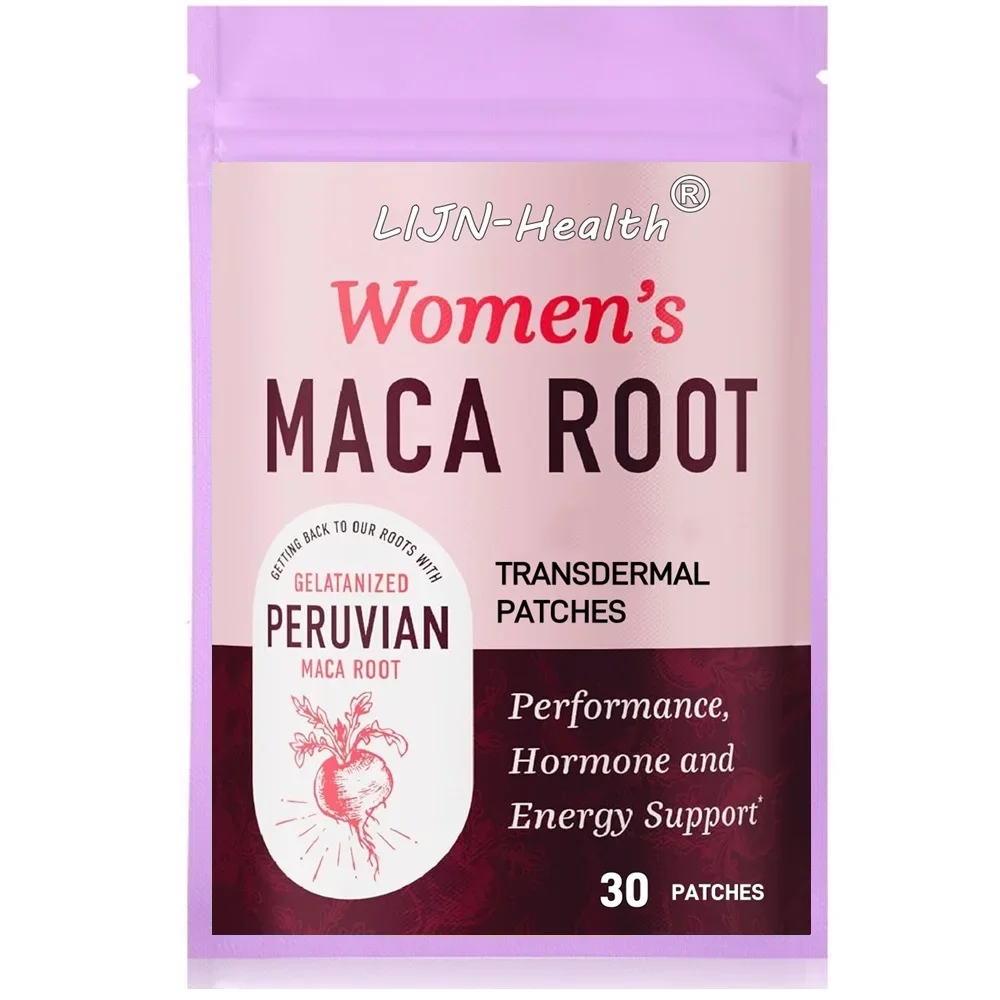 30 Patches Womens Maca Root Transdermal Patches Support Energy, Hormone Balance, & Menopause