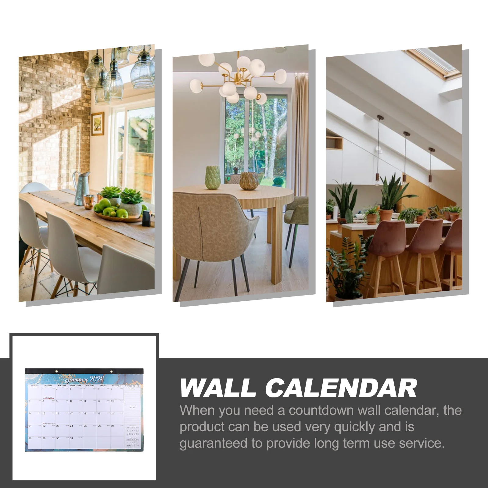

18pcs Wall For Home 2024-2025 Monthly Appointment Calendar Sturdy Hanging Calendar For Office Room Daily Use Printing Product