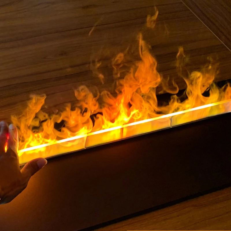 Holographic fireplace flame-like effect LED water vapor fireplace conforming to EU certification