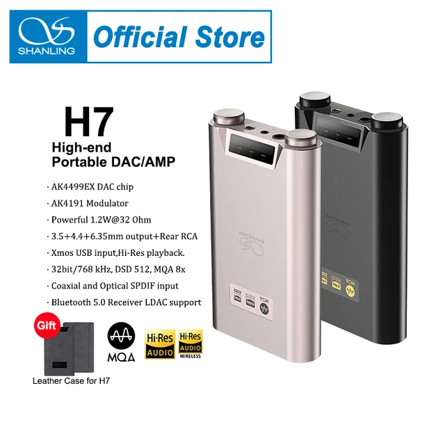 SHANLING H7 Hi-Res HIFI Portable MQA USB DAC AK4191EQ AK4499EX Headphone  Amplifier DAP Bluetooth 5.0 LDAC 3.5/4.4/6.35MM RCA - AliExpress 44