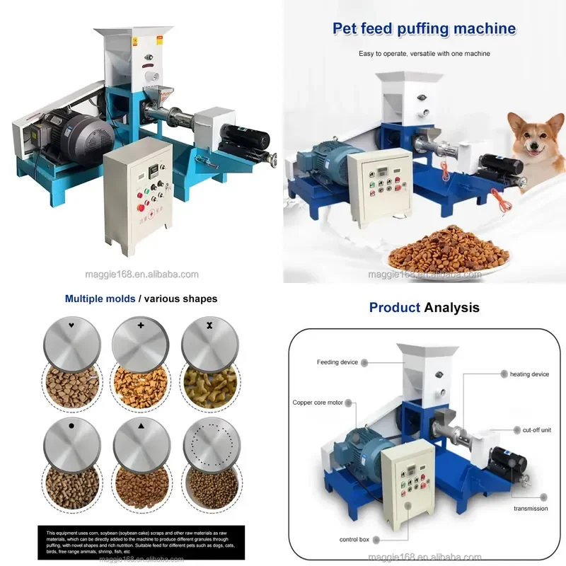 

YWM Certificate New High Quality Hot Sale Feed Small Fish Feed Machine Aqua-feed Production Pet Food Extruder Machine