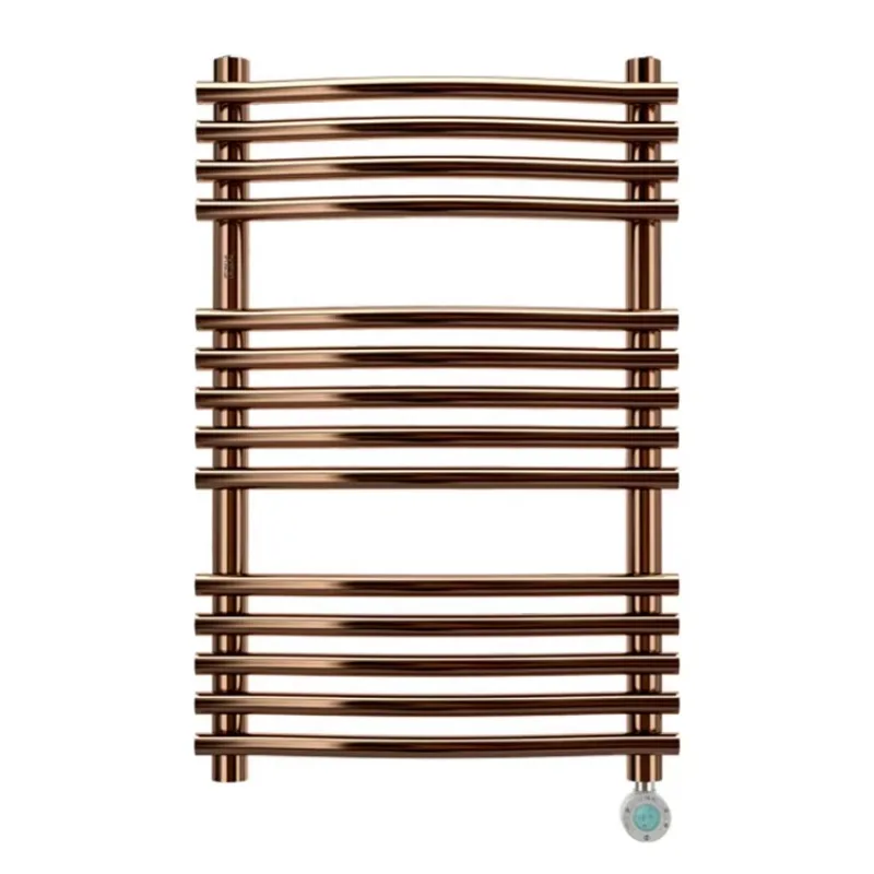 Gran oferta de accesorios de baño, 80cm, cromado, oro rosa, eléctrico, colgante de pared, toallero plano esencial, radiador