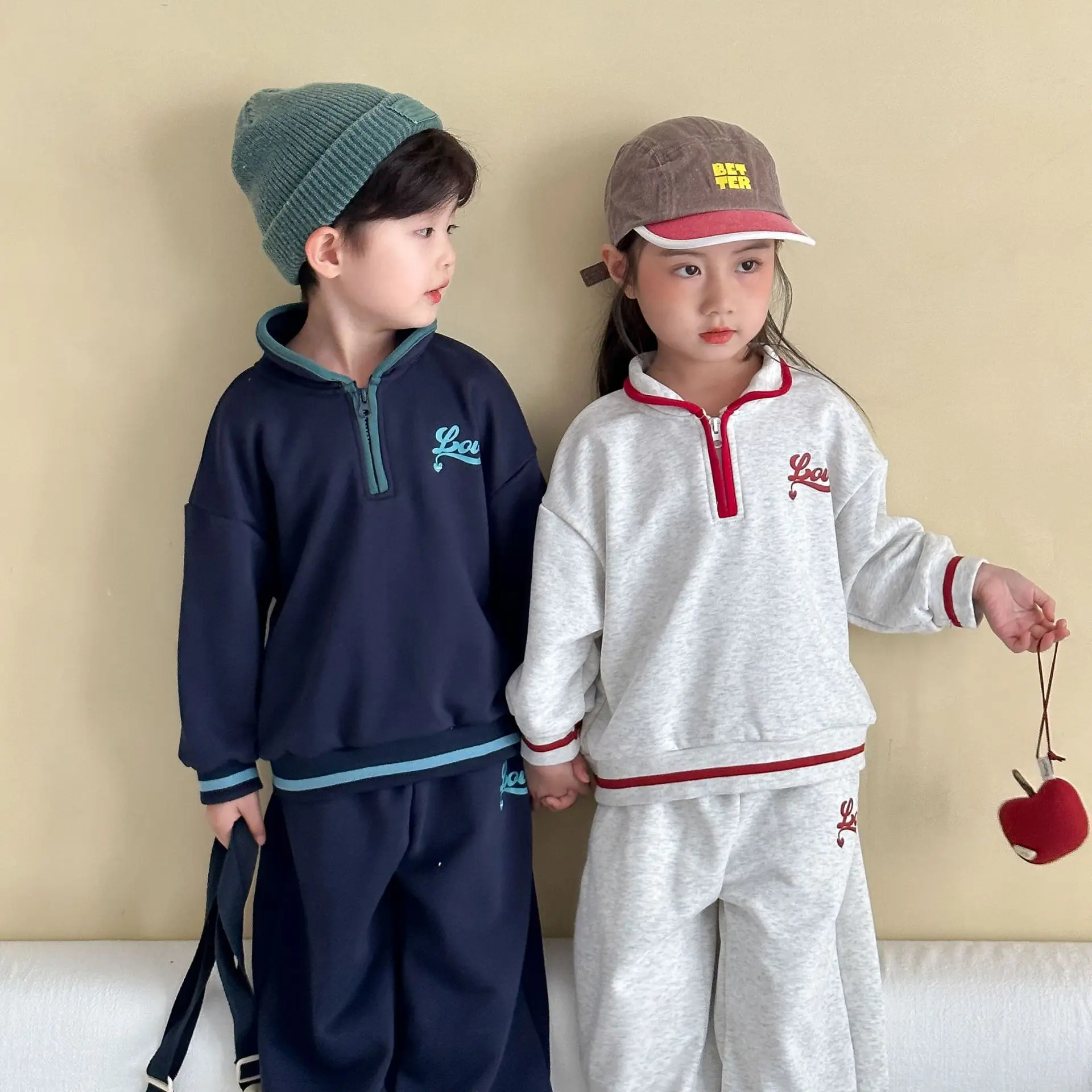 

Children's Autumn Sportswear Loose Girls' Sweater Pants 2025 New Spring and Autumn Leisure Baby Boy Clothes