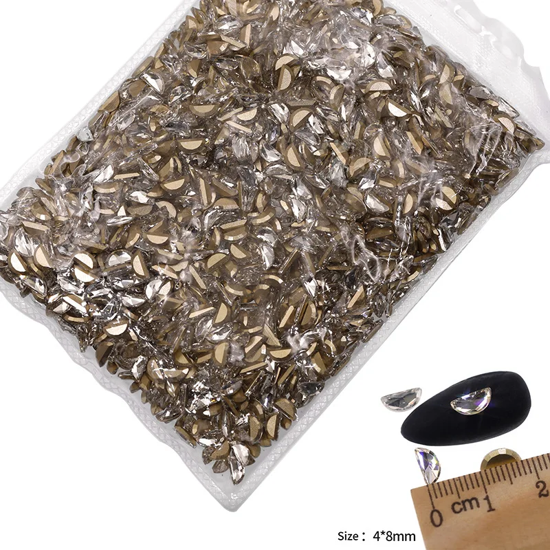 VDD P581-P616/P516/P552/P565 Großhandel 1440 Stück Glas-Kristall-Strasssteine Flachboden-Form für Nagelkunst, DIY-Bastelarbeiten und Dekoration – Detail 6