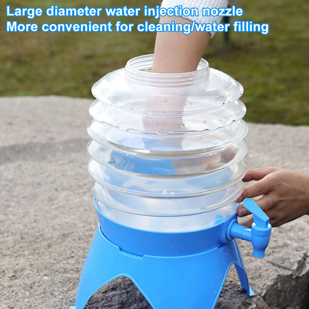 3.5-9.5L Foldable Water Container For Outdoor Camping Drinking/Washing Water Bucket Bottle Travel Juice Drinking Storage Bucket