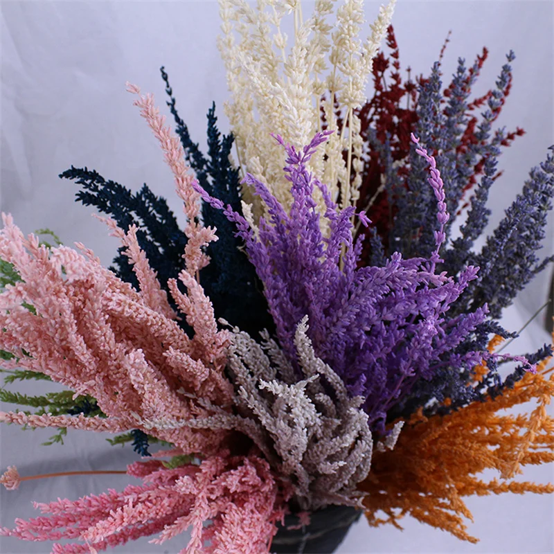 50g Real Natural Dried Flowers,Preserved Lavender Bouquet Natural Dried Flower for Wedding Party Decoration DIY Bridal Bouquet