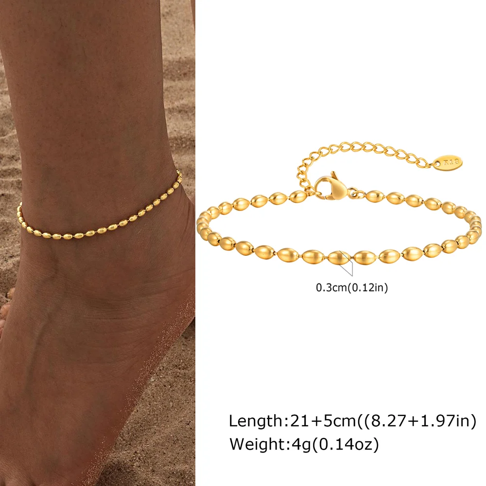 Herz-Fußkettchen aus Edelstahl für Damen, vergoldetes, zartes Fußkettchen-Armband, leichter Luxus-Fußschmuck, Partygeschenke für Mädchen
