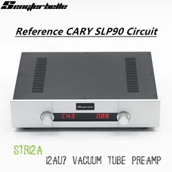 STR12A-Max Reference CARY SLP90 Circuit ECC82 Vacuum Tube Remote Control Preamplifier HiFi Audio 4 In 1 Out Pre-Amp