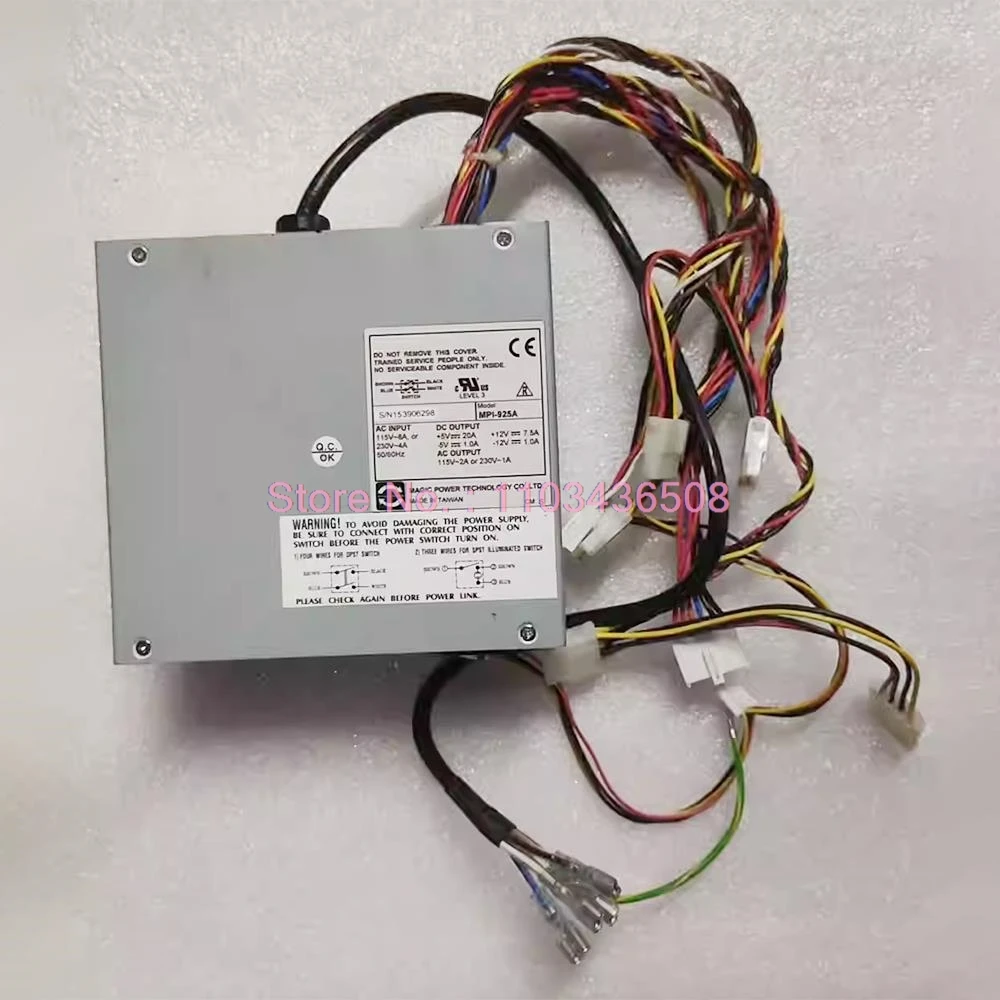 For IEI Industrial AT Power Supply MPI-925A 