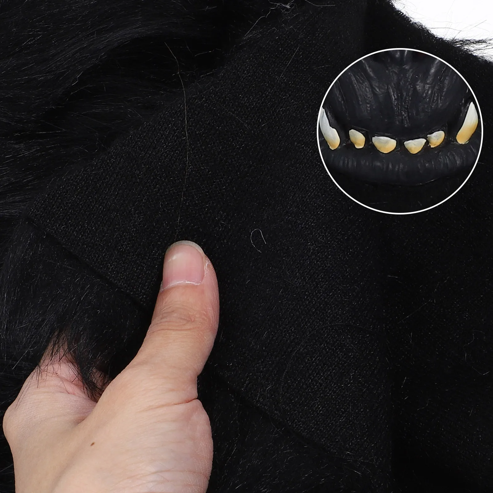 

Halloween Gorilla Head Mask Detailed Craft Cosplay Party Prop Costume Accessory for Festival Photo Fun Gorilla Head Mask