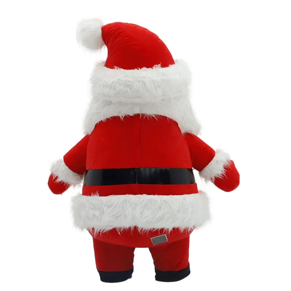 سانتا كلوز نفخ زي التميمة موكب الكبار شخصية تأثيري عيد الميلاد حزب الحدث أفخم مجموعة #3