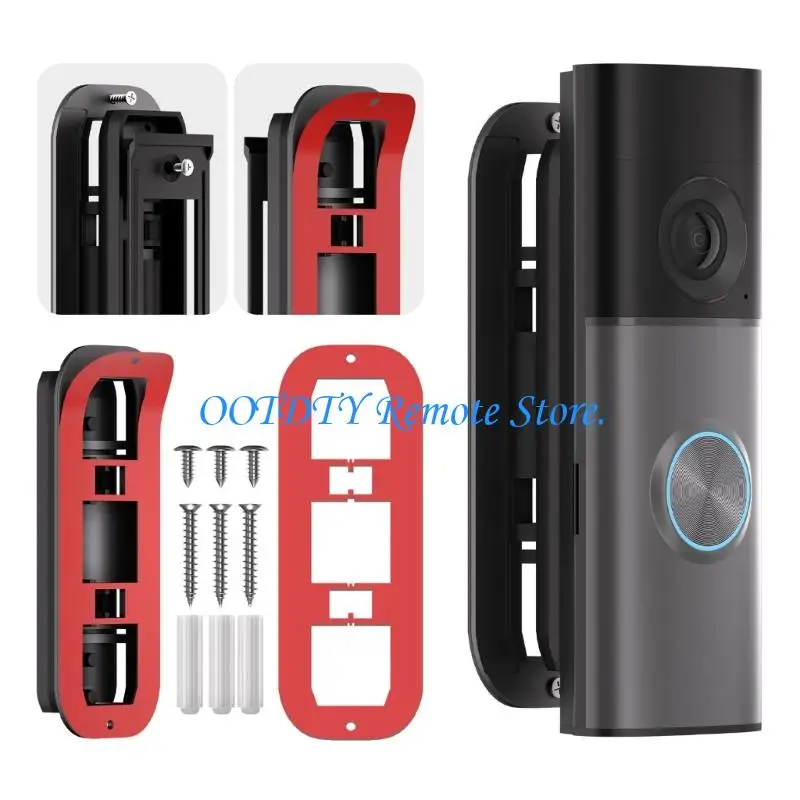  Double Installation Options For Wall Adjustable Video Doorbell Bracket