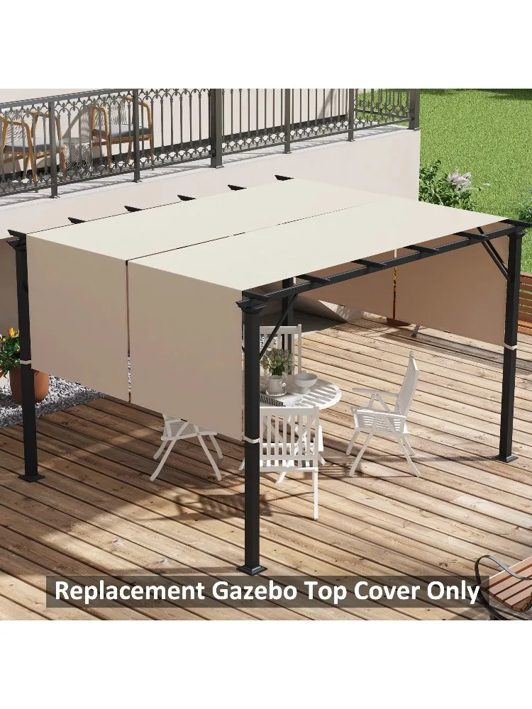 

Сменный комплект навеса для Outsunny Pergola, 2 шт., защита от ультрафиолета, простая установка для беседки 10x11,8 футов цвета хаки для улицы Com