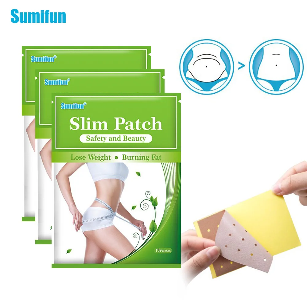 

10/20/30pc Sumifun Slimming Patch Belly Fat Burning Massage Sticker Thigh Arm Cellulite Removal Body Shaping Plaster Weight Loss