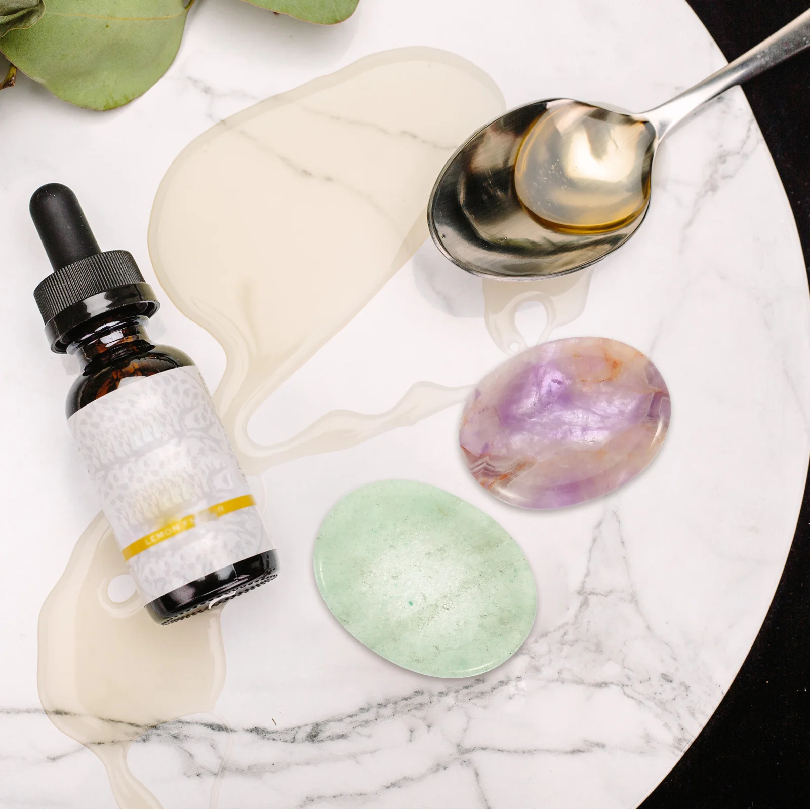 

2Pcs Handcrafted Natural Thumb Stones Detailed Mini Massage Stone for Anxiety Relief Portable Worry Stone Home Decor Gift Idea