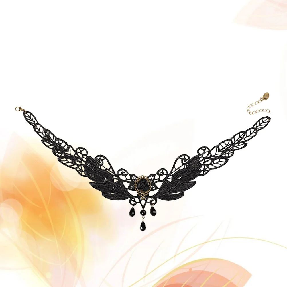 Collana di cristallo gotica Design elegante vintage Regali per donne Compleanni Matrimoni Accessori moda Gioielli popolari