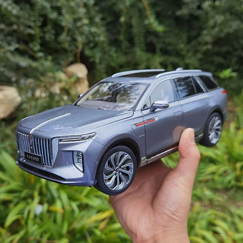 

Коллекционная модель автомобиля FAW Hongqi HQ E-HS9 (HS9) 1:18, электрический внедорожник, литая модель для коллекций, демонстрации и подарков