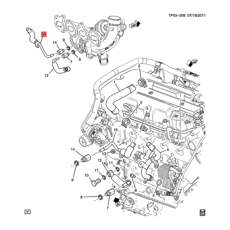 

A03Z-2PCS Turbocharger Coolant Feed Water Pipe&Return Pipe Kit 55568031 55567067 For Vauxhall Opel Adam Astra Meriva B Zafira