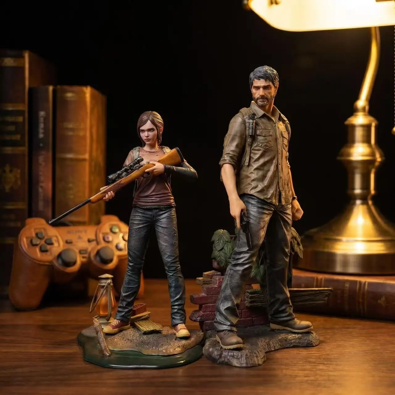 Estatua Doble de Joel y Ellie de The Last of Us, Mercancía del Juego The Last of Us, Modelo Coleccionable para Exhibición
