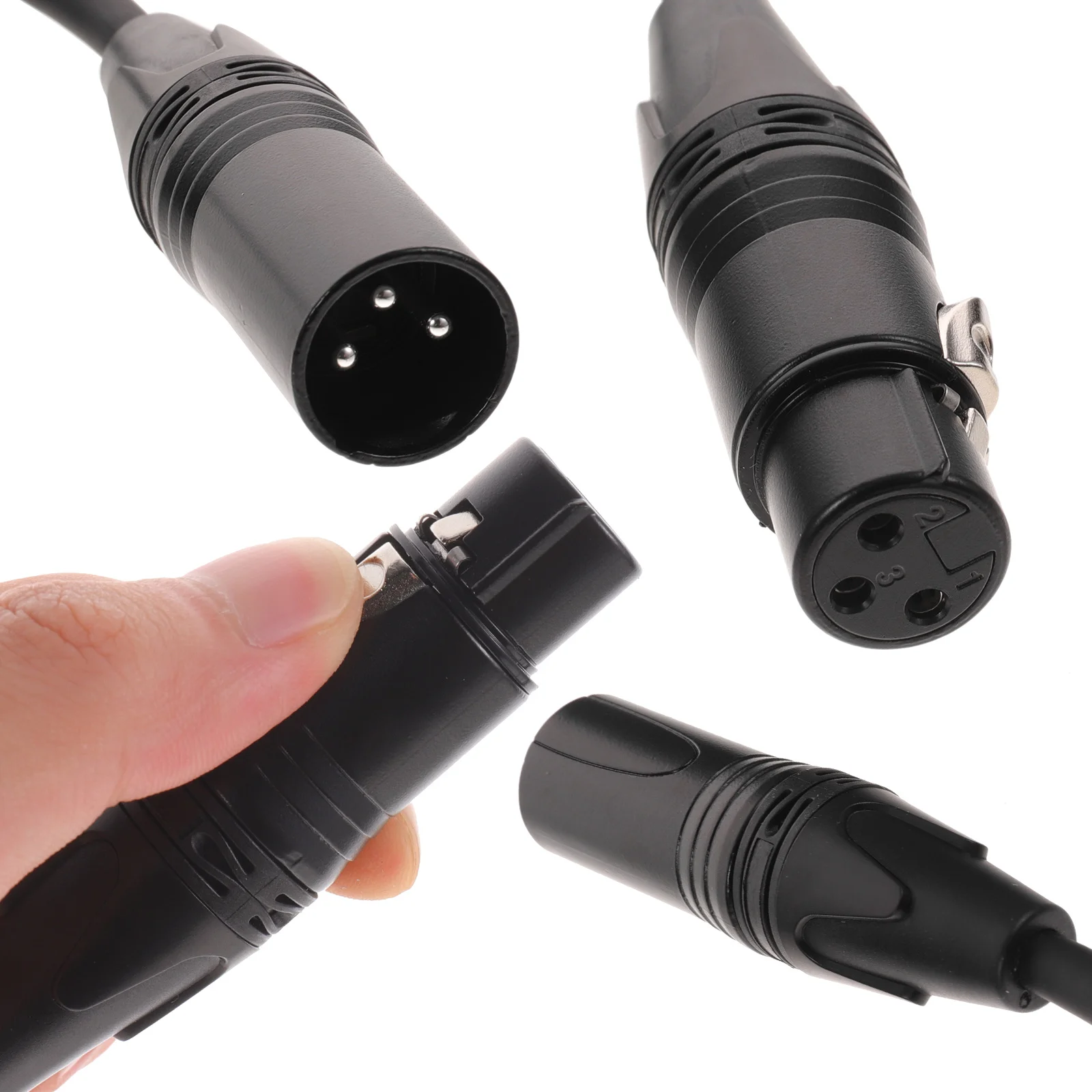 

Capacitive Microphone Audio Cable Connector Cord Pvc Male Female Mic Connectors Cable For Guitar Bass Portable Professional