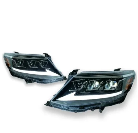 AIROW For TOYOTA Fortuner 2011-2015 LED Projector Head Lamp with LED Black Housing