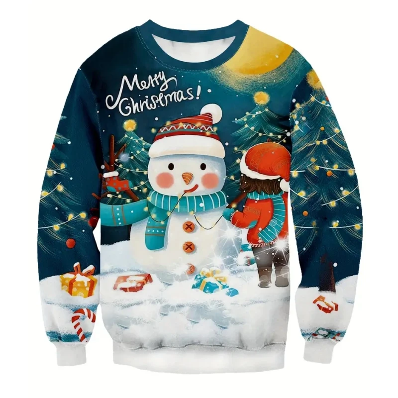 Weihnachten männer Hoodies Herbst männer Pullover Neue Weihnachten Kleidung 3D Gedruckt Pullover Mode Übergroßen männer Kleidung