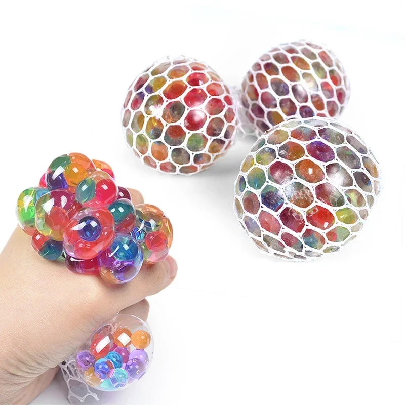 Pinch Squeeze Release Grape Creative Balls Relieve Stress Water Balls Squeeze Music Toys Squeeze Burst Beads