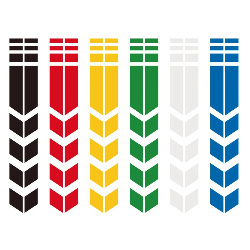 Universal Motorcycle Arrow Stripe Stickers Fender Paste Waterproof Oilproof Reflective Sticker Motorbike Tape Decal Accessories