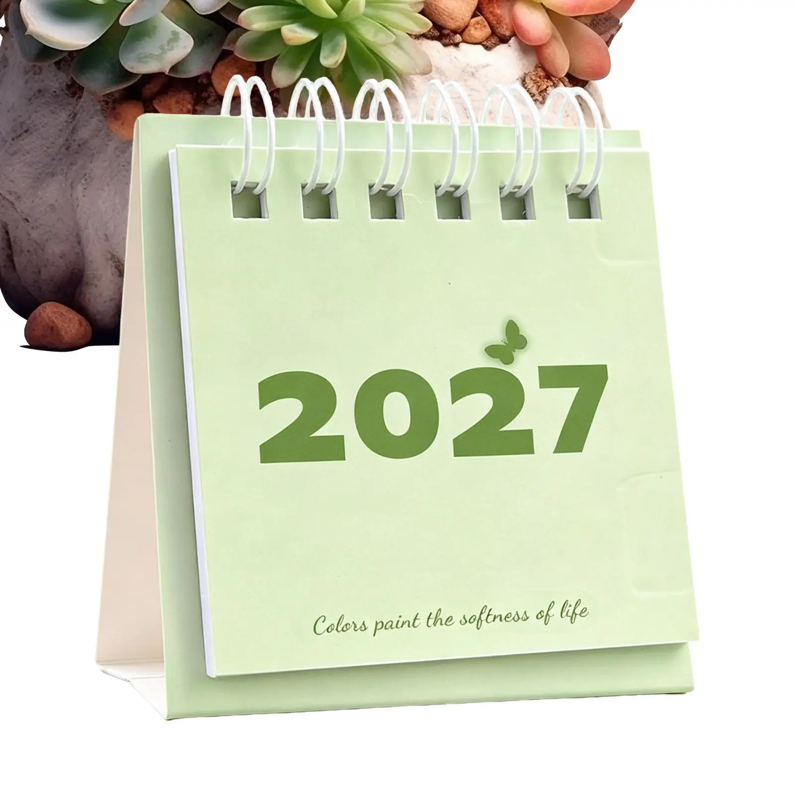 2027 Desktop Calendar 12 Monthly January To December Family Planner Small Desk Calendar for Home Indoor Bedroom School